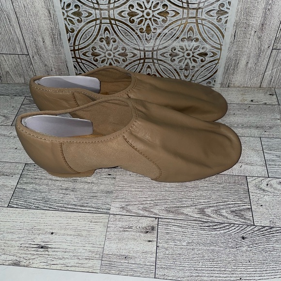 Bloch flex tan leather slip on Dance shoes women size 8 - Picture 7 of 7
